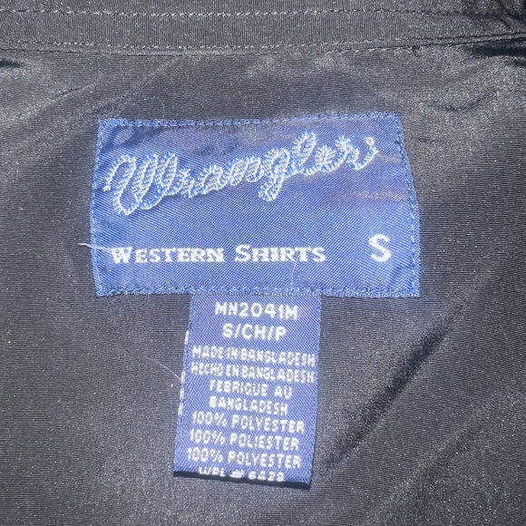 Wrangler Black Western Shirt - Picture 4 of 4